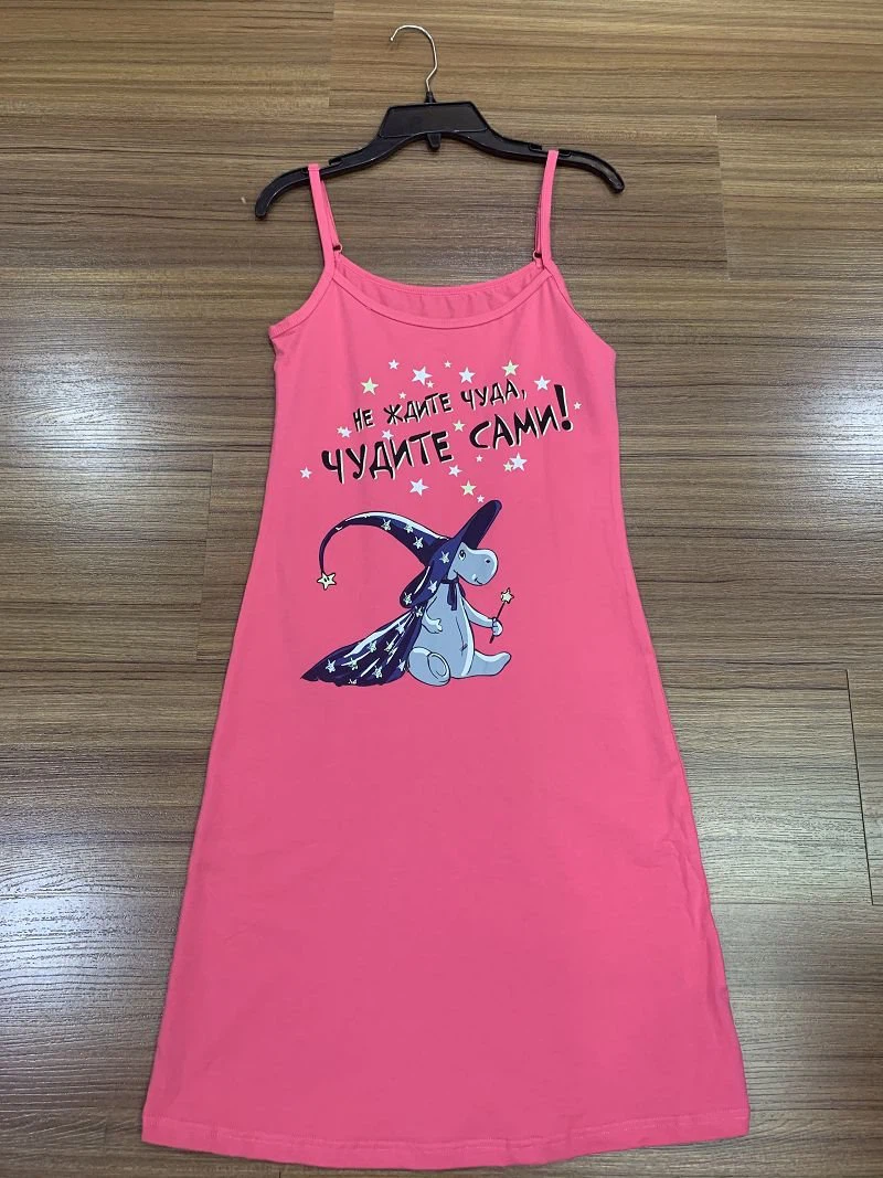 preteen nighties Short Sleeve Loose Round Neck Pink Sleepwear T Shirt Pajama Night Wear Teen  Nighties Korean Sleepwear